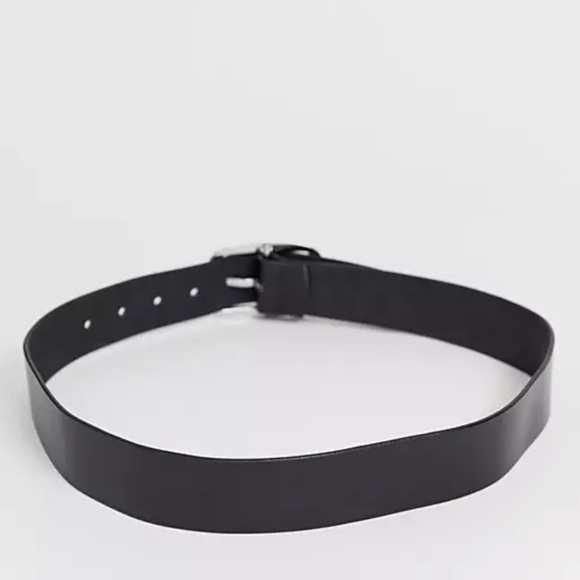 NWOT ASOS black leather belt - Picture 4 of 7